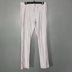 Men's Vineyard Vines Pinstripe Blue Athletic Chino Pants 5 Pocket OTG Golf 32x34